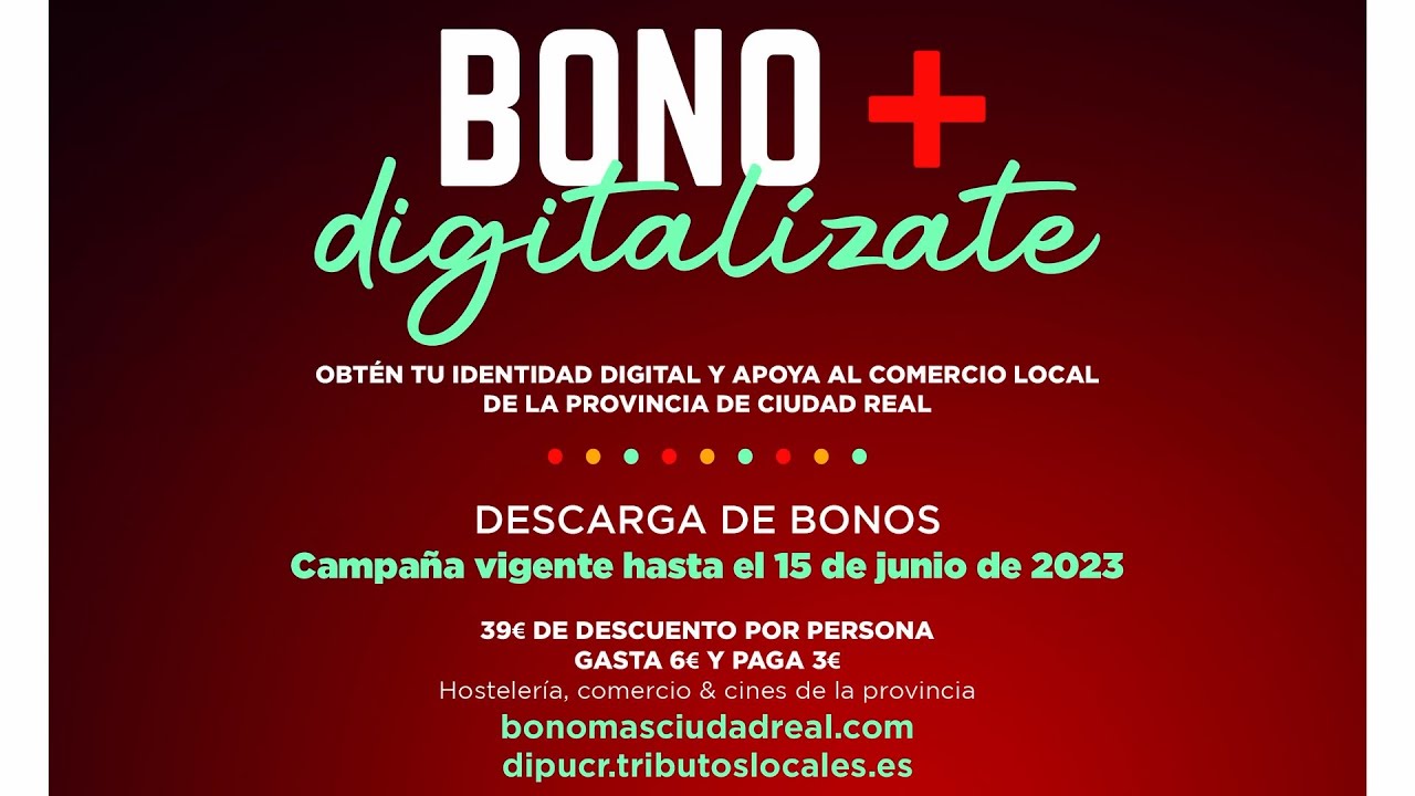 La Concejalía de Promoción Económica informa sobre la ampliación de la campaña ‘Bonos+Digitalízate’