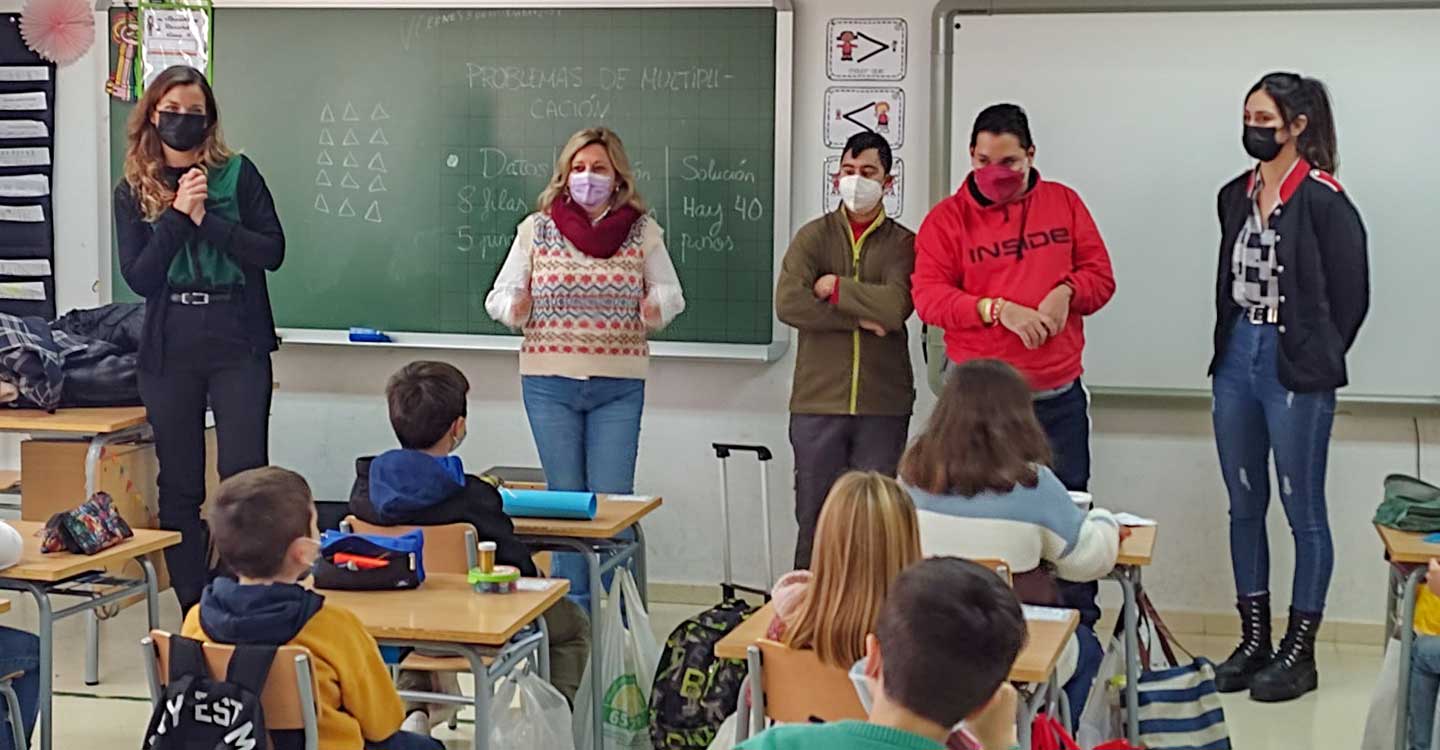 La campaña por la Inclusión de las Personas con Discapacidad continúa recorriendo los colegios
