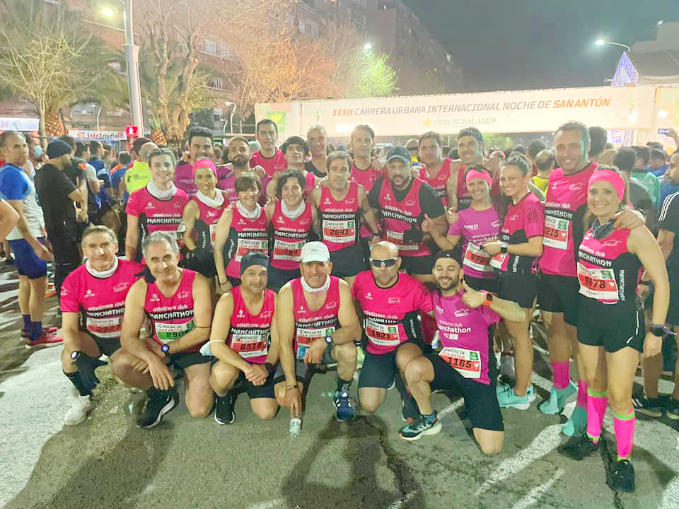 El A.C. Manchathon toma las calles de Jaén en la Carrera  Urbana Internacional Noche de San Antón