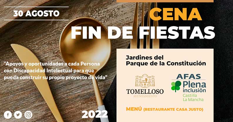 El próximo martes comienza la reserva de localidades para la Cena Benéfica Fin de Fiestas de Feria en Tomelloso