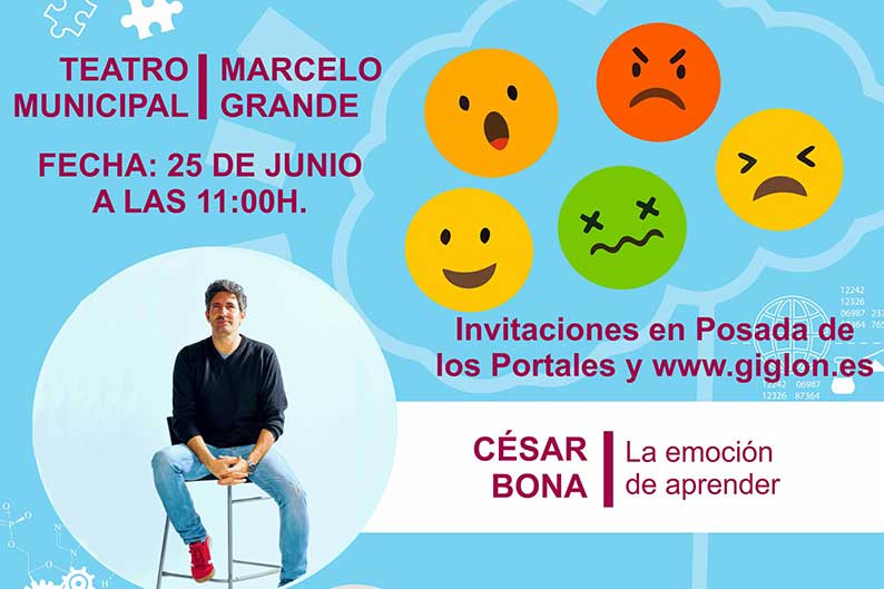 César Bona participará en una jornada formativa de educación emocional
