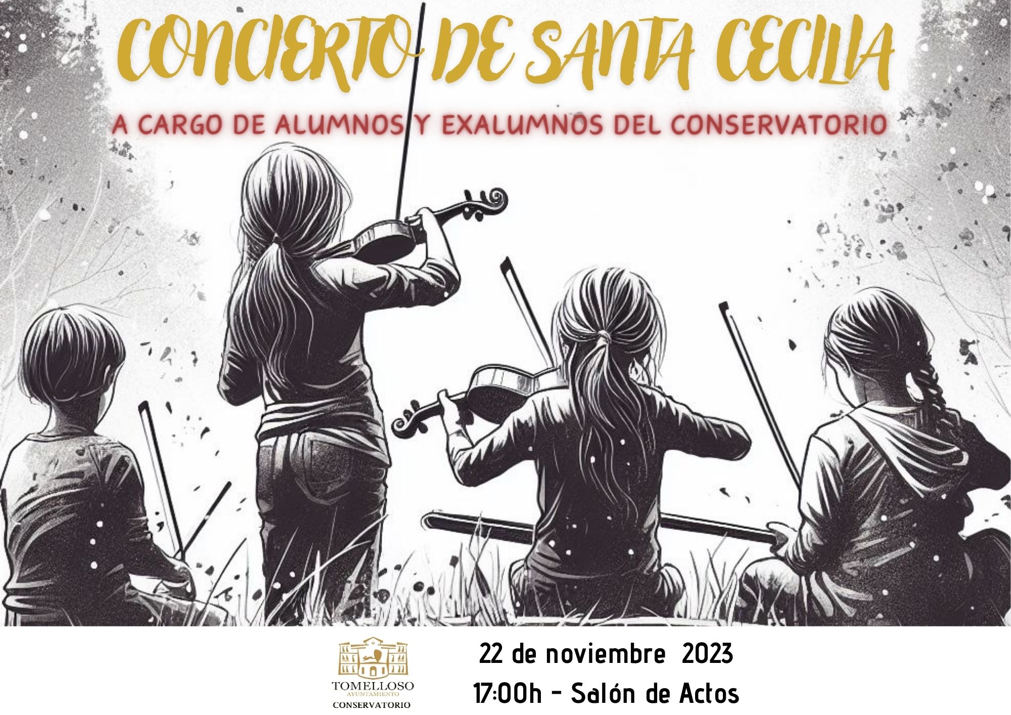 El Conservatorio de Música de Tomelloso ofrecerá un concierto hoy para celebrar Santa Cecilia
