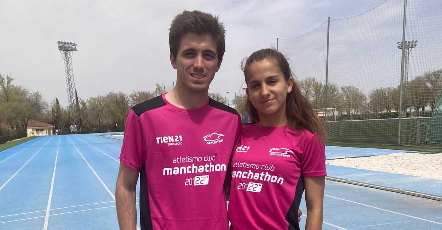 Constan Jaén y Queralt Criado del A.C. Manchathon compitieron el pasado Sábado en el Trofeo "Mondas"