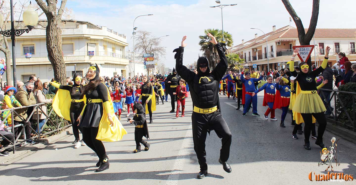 Color, alegría e ilusión en el XXXV Desfile Escolar de Tomelloso