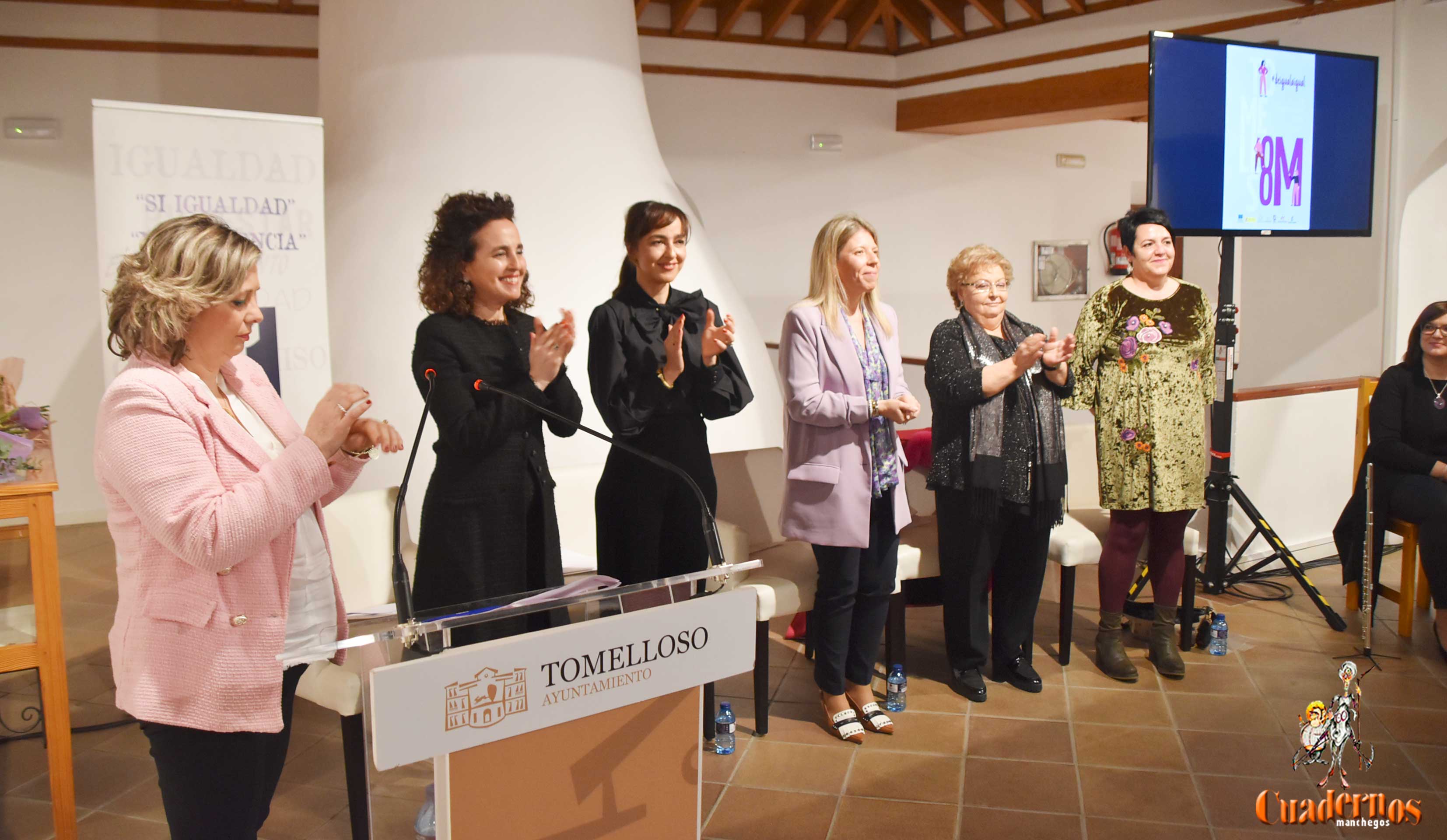Tomelloso homenajea a las mujeres, este año representadas en Mercedes González, Isabel Cañas y las hermanas María y Natalia Lara