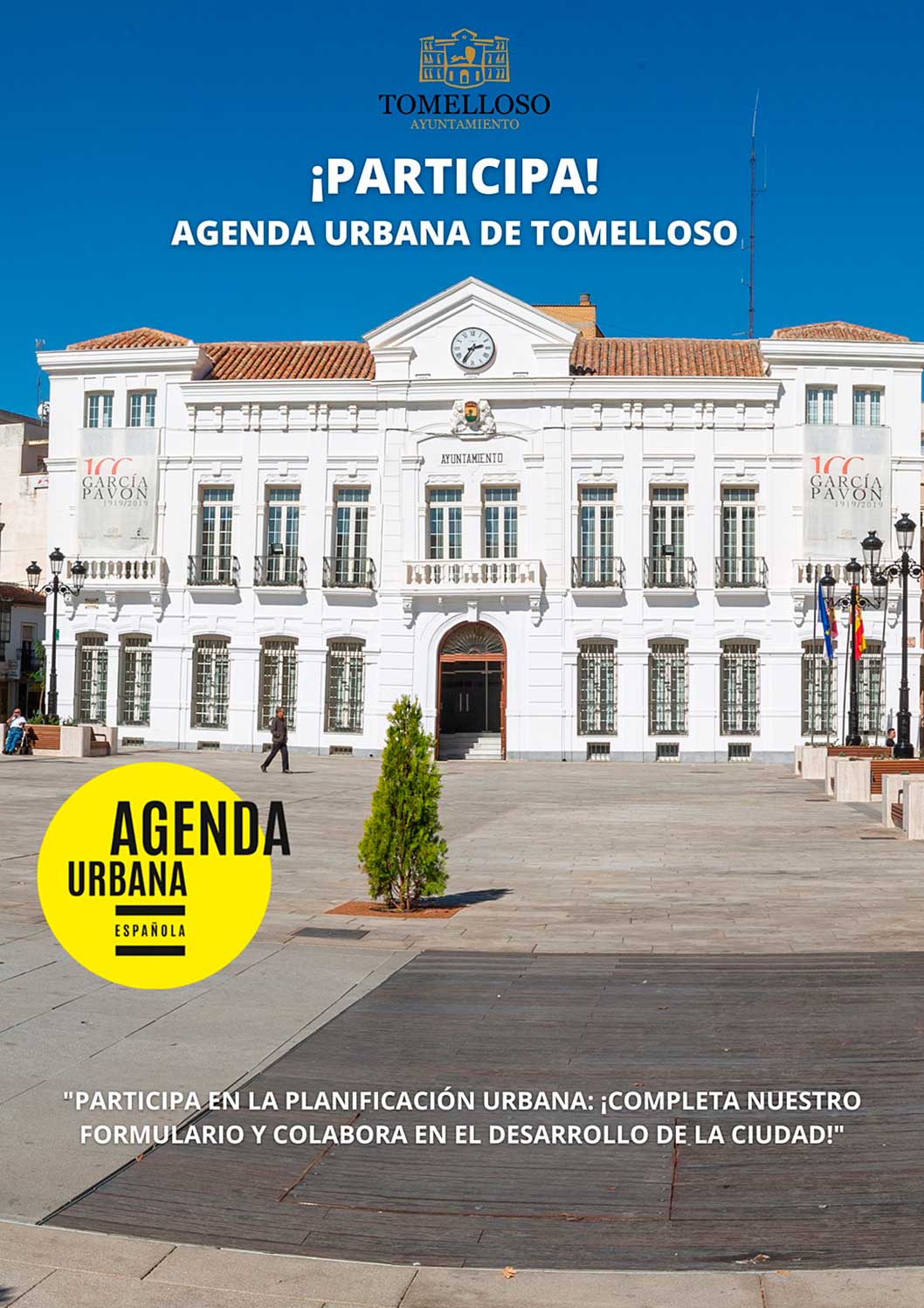 El Ayuntamiento de Tomelloso solicita la participación ciudadana para diseñar la Agenda Urbana de la localidad