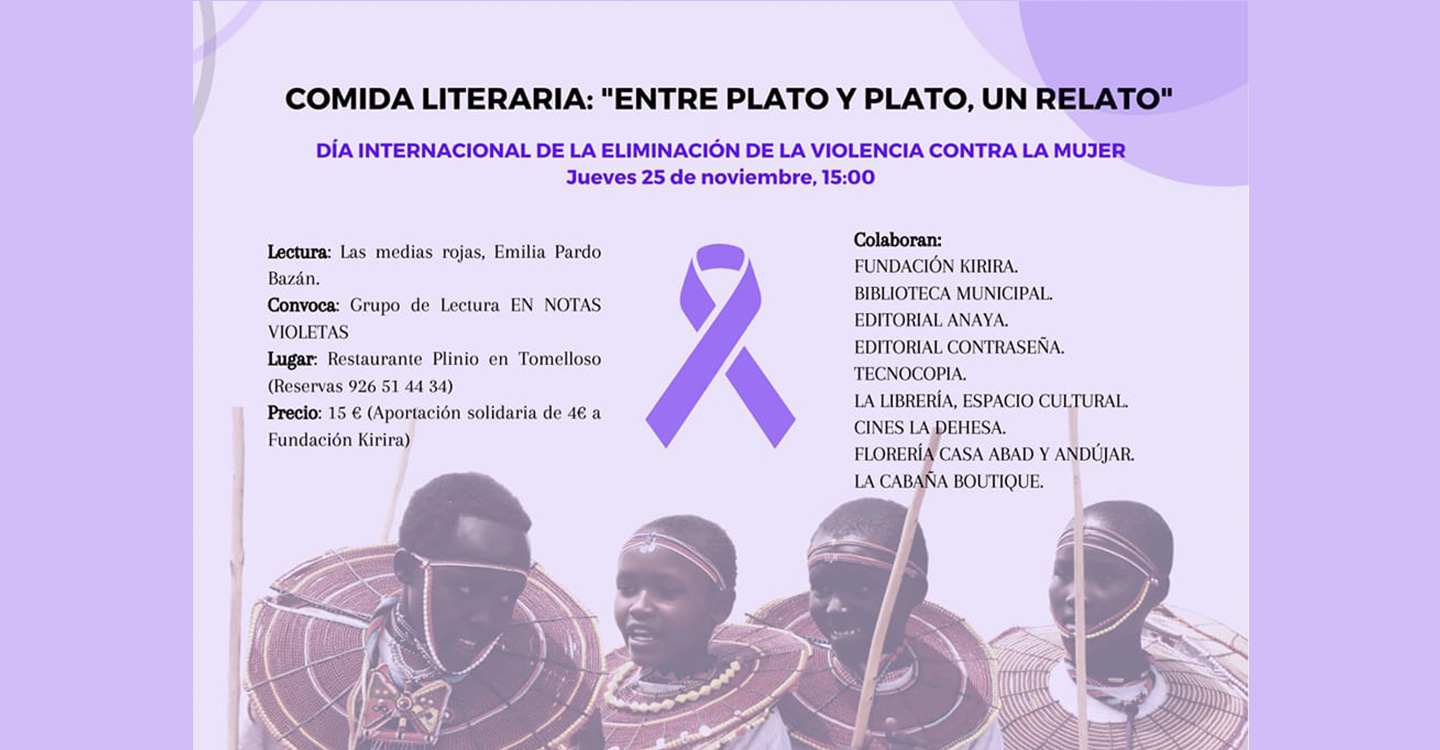 En Notas Violetas celebrará en Tomelloso la comida literaria : 'Entre plato y plato, un relato'