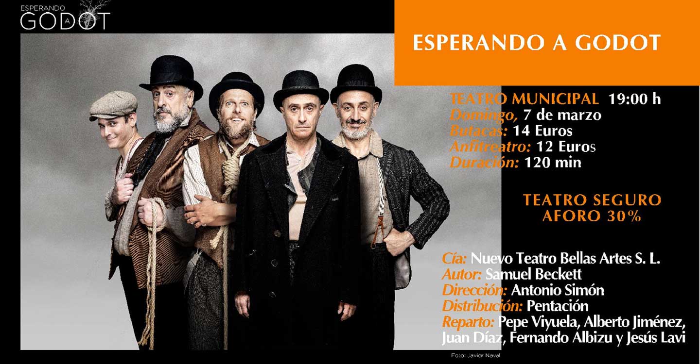 Vuelve el Teatro a Tomelloso con la obra Esperando a Godot