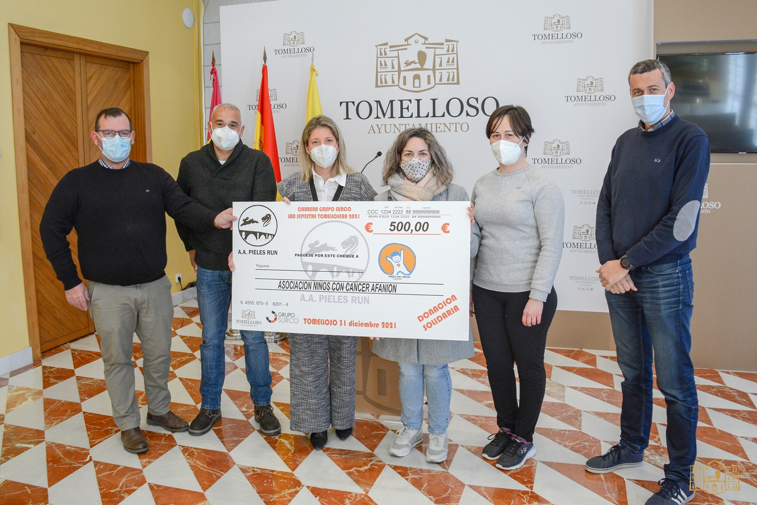 Pieles Run, Afanion y Ayuntamiento de Tomelloso celebran el éxito de la primera San Silvestre
