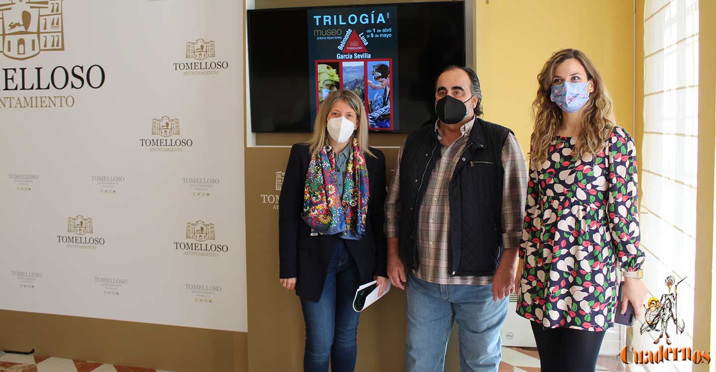 García Sevilla, Luna y Belmonte unen su arte en la exposición "Trilogía"