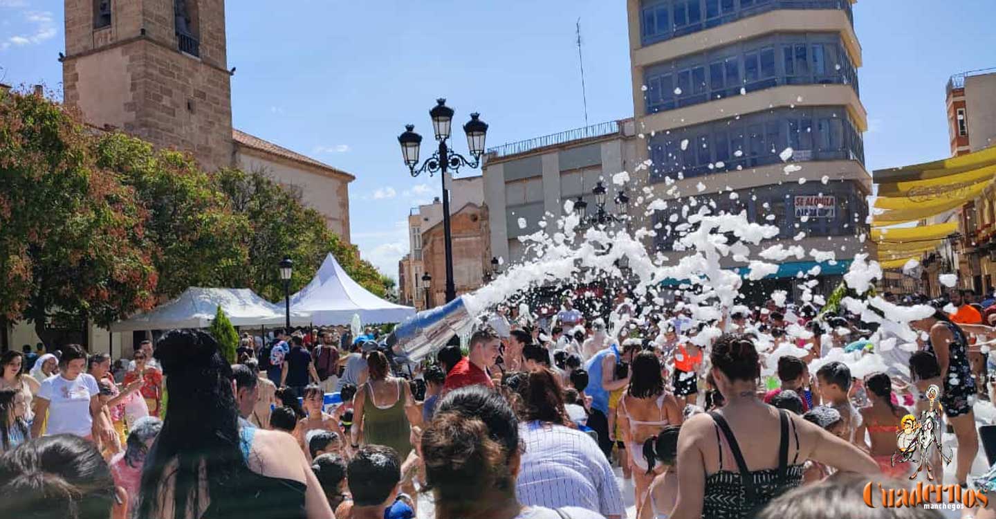 Risas, emoción y alegría en la primera Fiesta de la espuma de la Feria y Fiestas de Tomelloso 2022