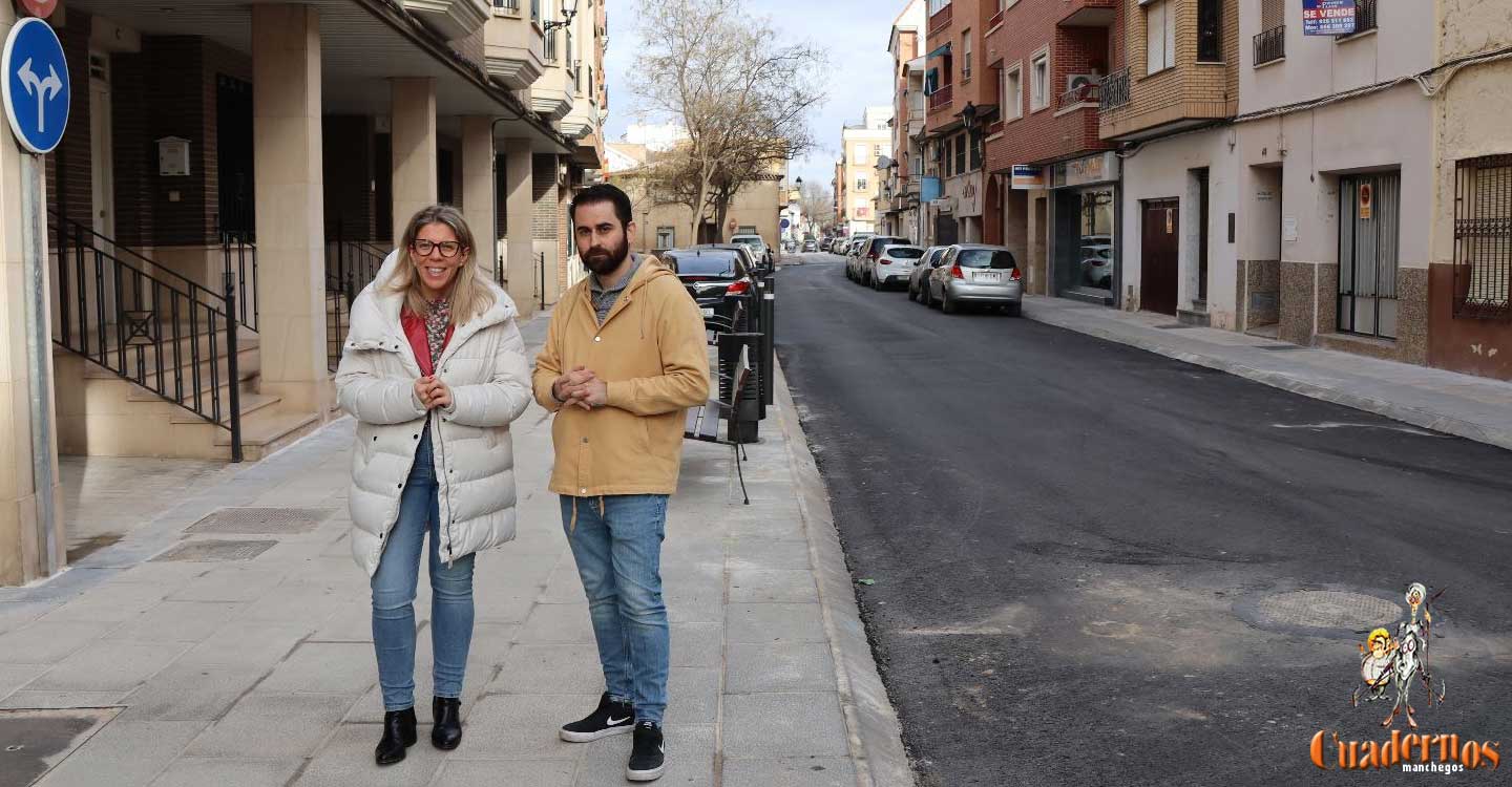 Finalizada la renovación integral de la Calle Campo de Tomelloso en su segundo tramo