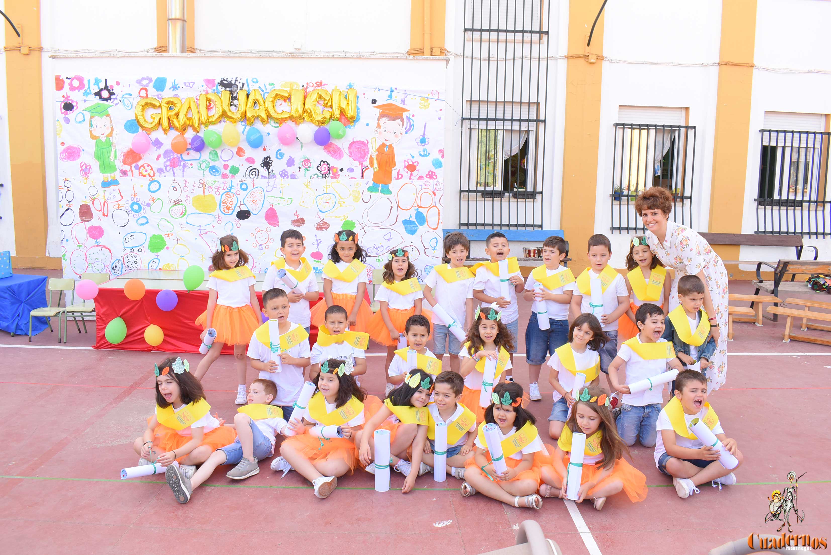 Emotivo y afectivo acto de Graduación Infantil en el CEIP Miguel de Cervantes de Tomelloso 