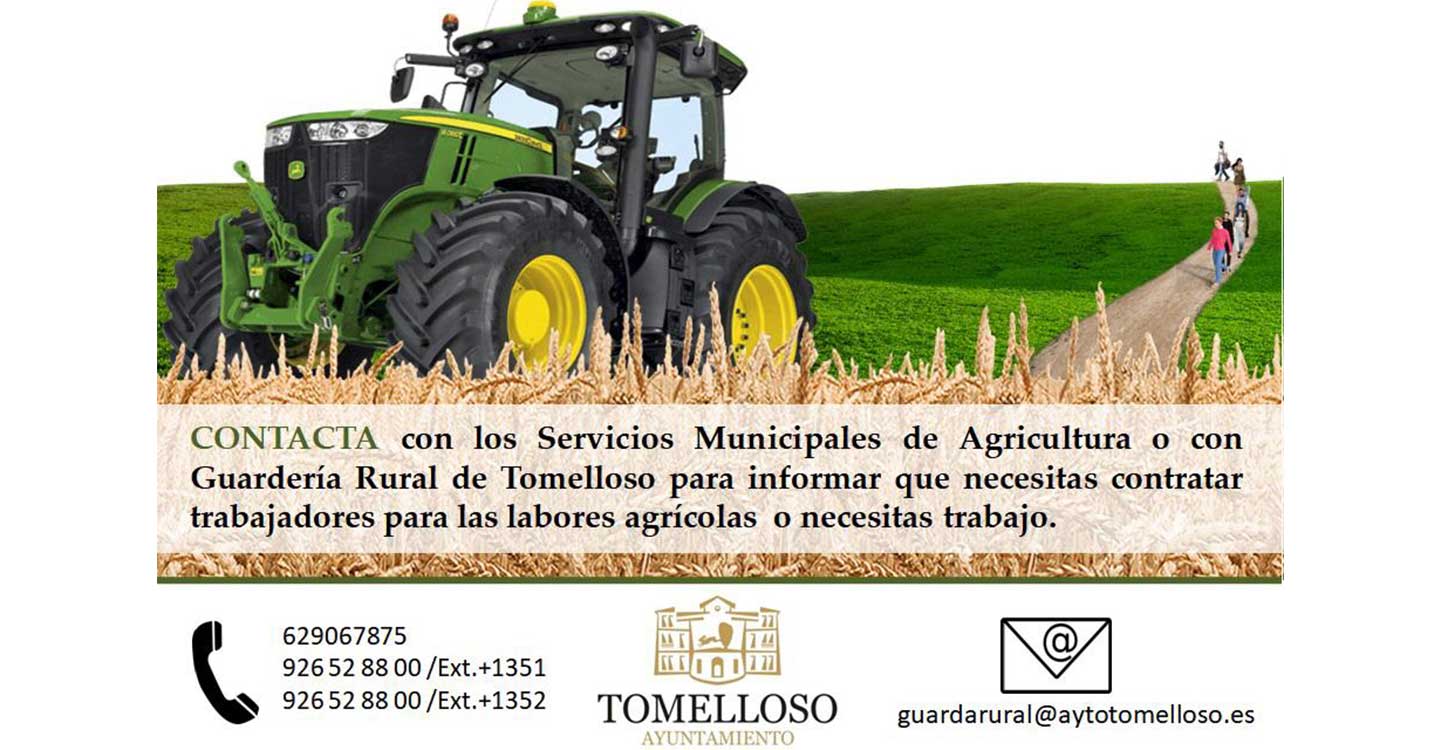 La Guardería Rural del Ayuntamiento de Tomelloso se implica en dar solución a la falta de mano de obra en el campo