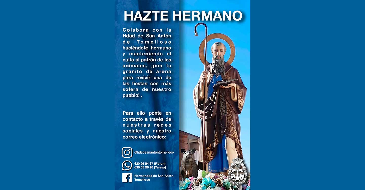 La Hermandad de San Antón de Tomelloso lanza la campaña Hazte Hermano