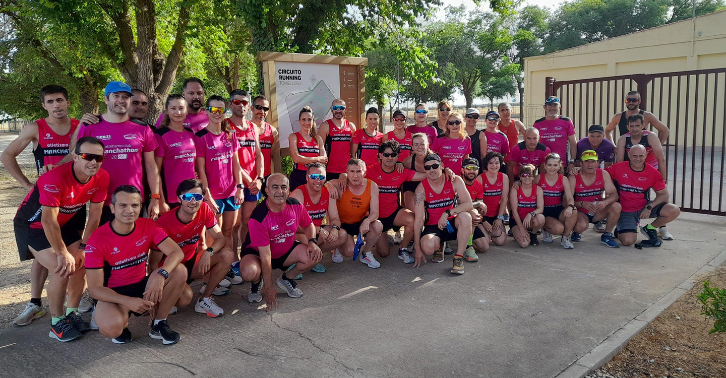 El Atletismo Club Manchathon inaugura oficialmente la Senda del Running 