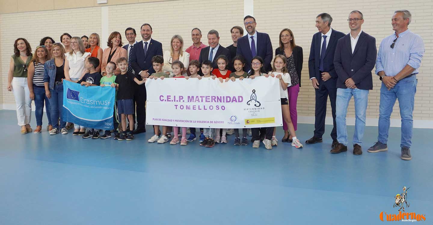 El CEIP Maternidad de Tomelloso inaugura su gimnasio cubierto, una demanda histórica que hoy ya es una realidad