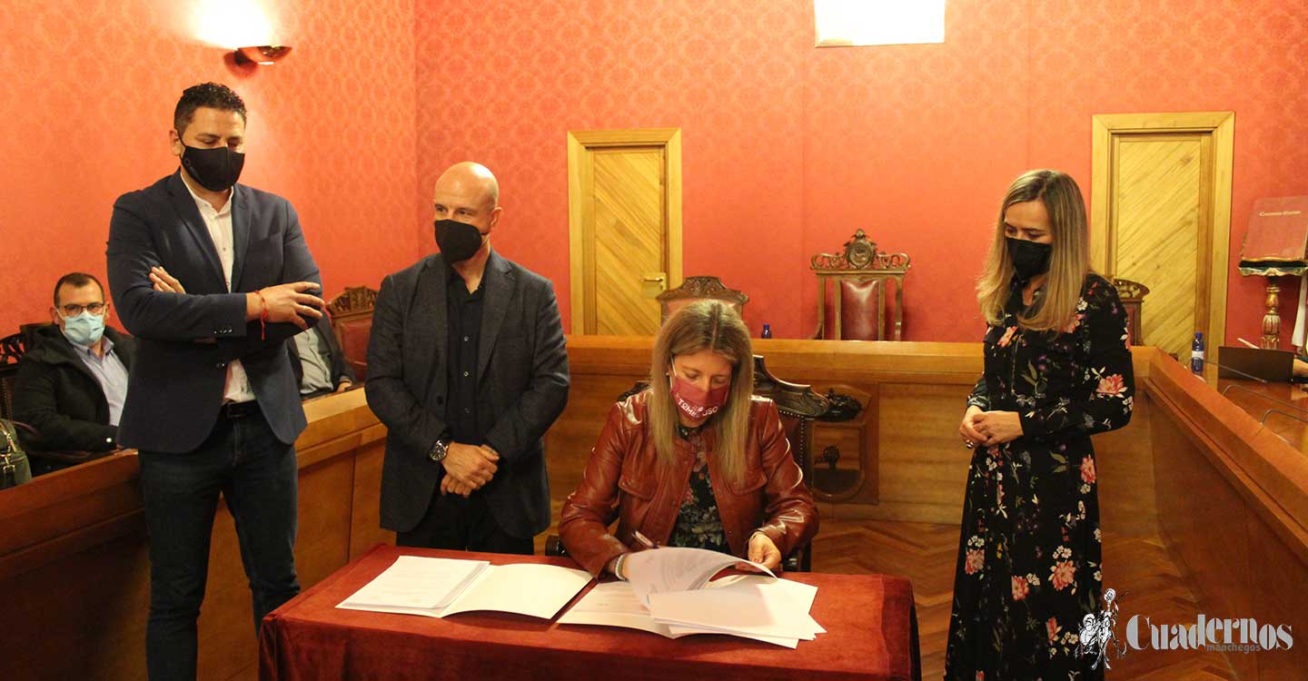 La alcaldesa y el presidente del Instituto de Cultura Gastronómica de Castilla-La Mancha firman un convenio para potenciar y visibilizar la gastronomía y el turismo gastronómico