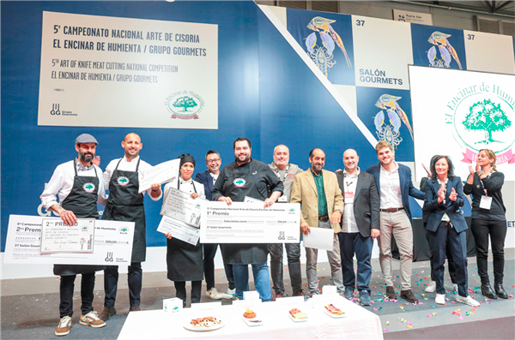 El chef tomellosero, Javier Olmedo Morales, se proclama vencedor de la quinta edición del Campeonato Nacional de corte de carne del Salón Gourmets