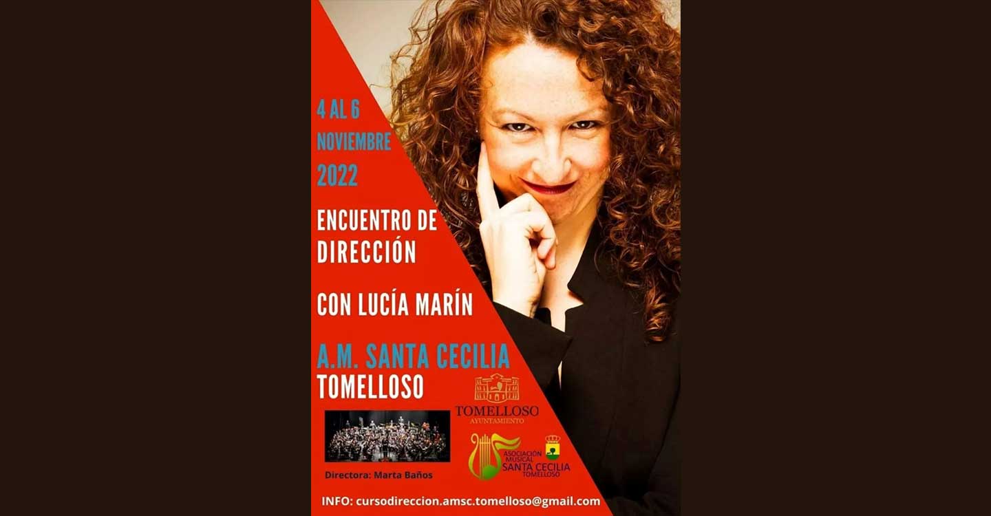 Lucía Marín será la estrella invitada en el I Encuentro de Dirección Musical de la A.M. Santa Cecilia