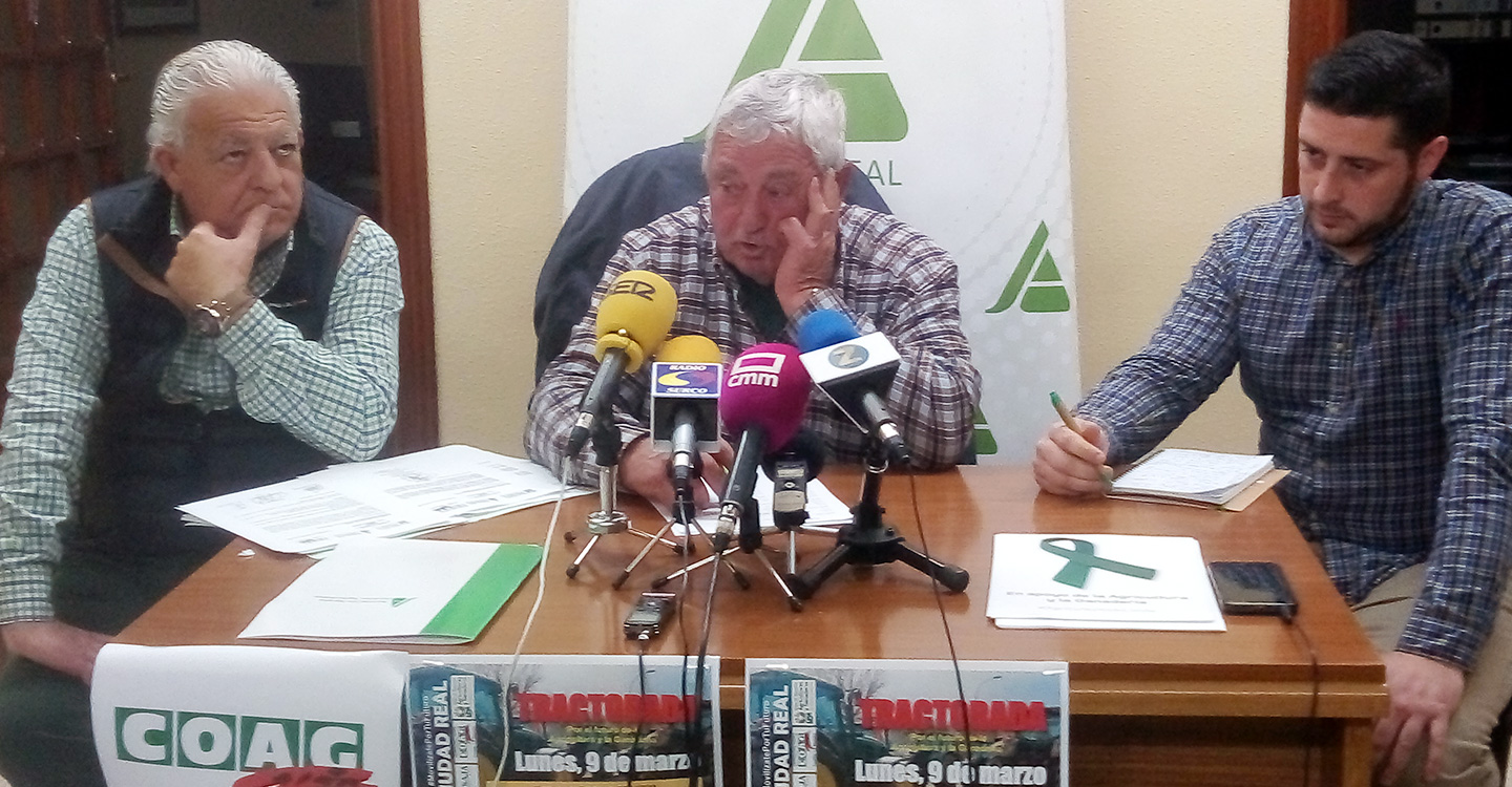 La movilización agraria en Ciudad Real tendrá lugar el próximo lunes día nueve en la comarca de Tomelloso.