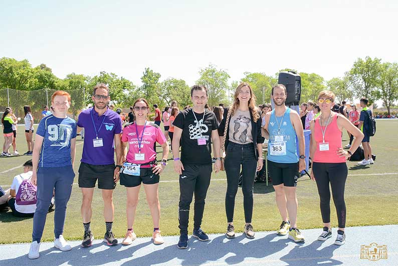 Nazareth Rodrigo acompaña al IES Airén en una actividad solidaria y deportiva
