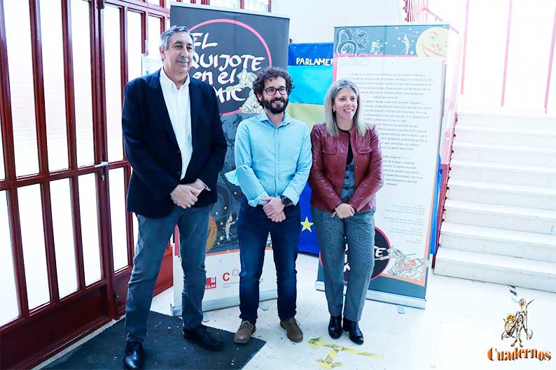 Inaugurada la exposición El Quijote en el Cómic en el IES Eladio Cabañero de Tomelloso