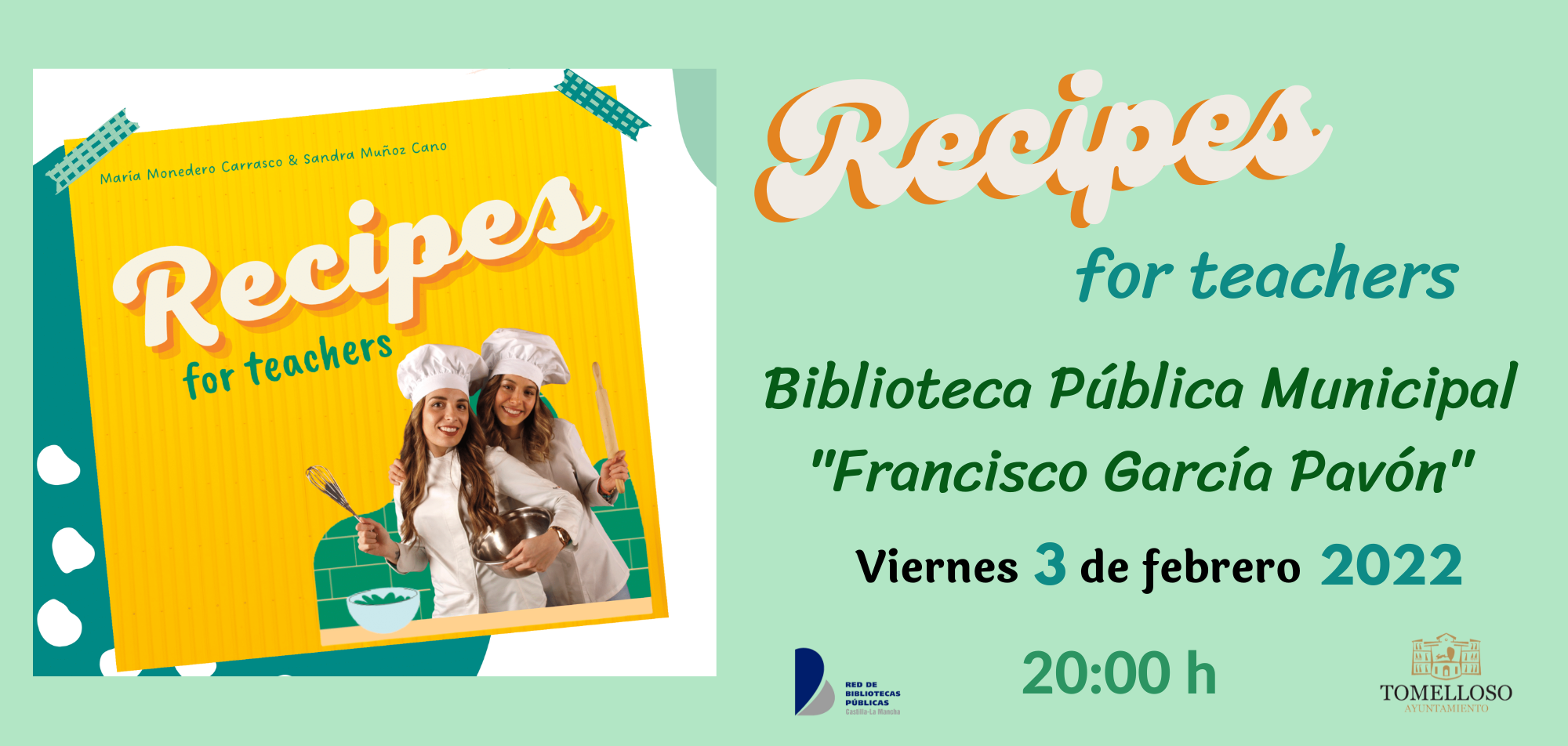 Una cita con la presentación en Tomelloso del libro Recipes for teachers