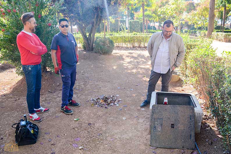 El sistema de riego del parque de la Constitución de Tomelloso ya se puede telegestionar
