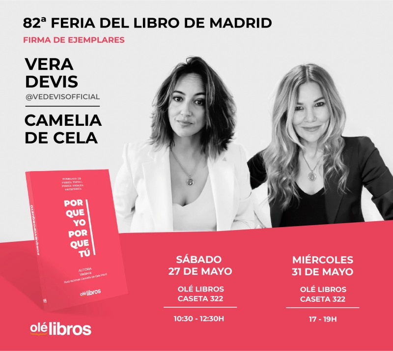 La Feria del Libro de Madrid 2023 acogerá la firma de libros de la autora tomellosera con su obra 'PORQUEYOPORQUETÚ' durante los días 27 y 31 de mayo