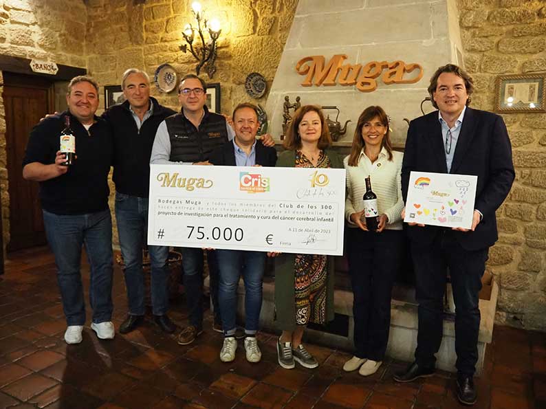 Bodegas Muga hace entrega de la donación del proyecto “Vino por Investigación” a la Fundación CRIS Contra el Cáncer