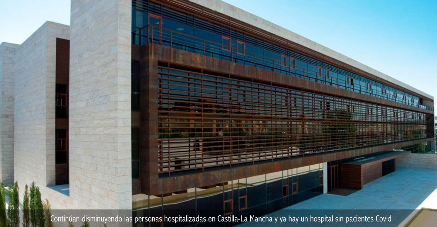 Continúan disminuyendo las personas hospitalizadas en Castilla-La Mancha y ya hay un hospital sin pacientes Covid 