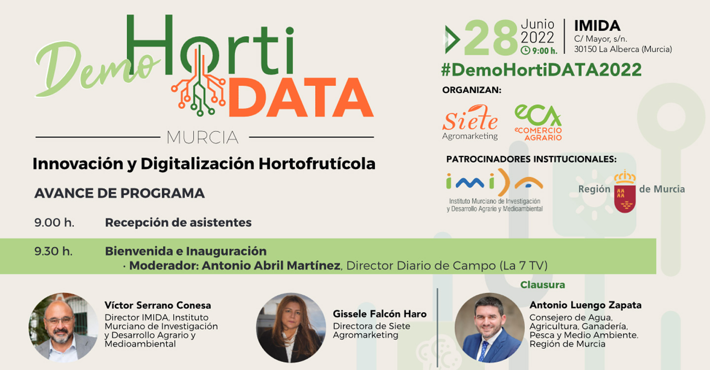 Expertos de primer nivel impulsan la innovación y digitalización hortofrutícola en la I Demo HortiDATA Murcia