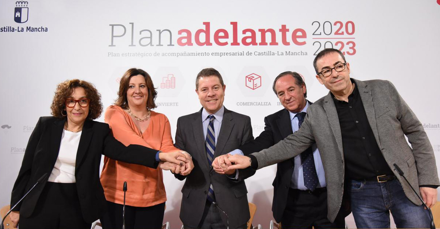 El Gobierno de Castilla-La Mancha y los agentes sociales firman el Plan Adelante 2020-2023 dotado con más de 282 millones de euros