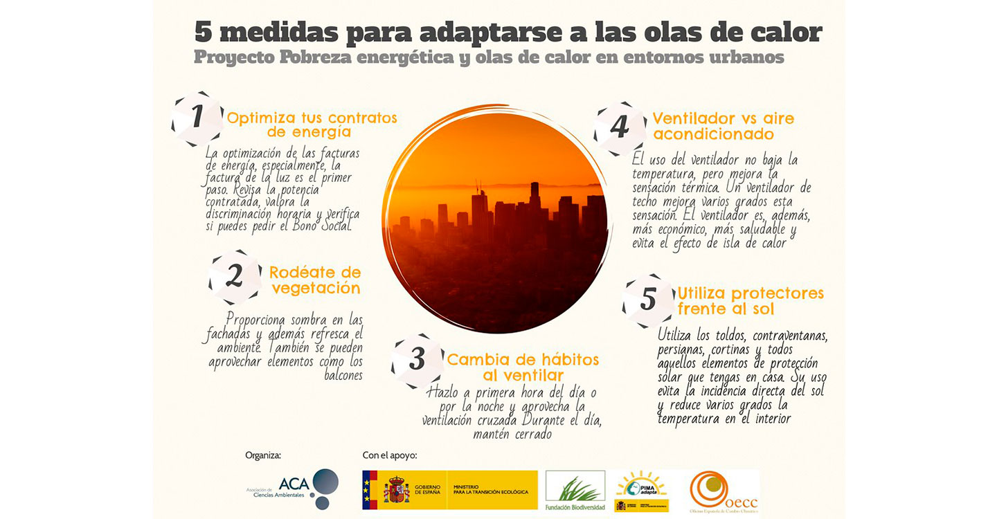 Medidas para adaptarse a las olas de calor