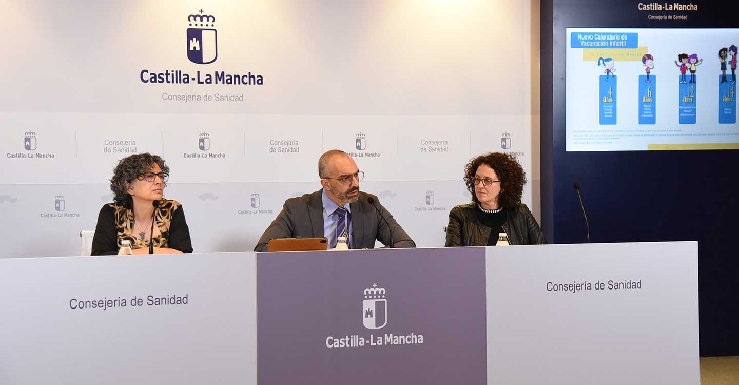 Entra en vigor el nuevo calendario de vacunación infantil para las niñas y niños de Castilla-La Mancha