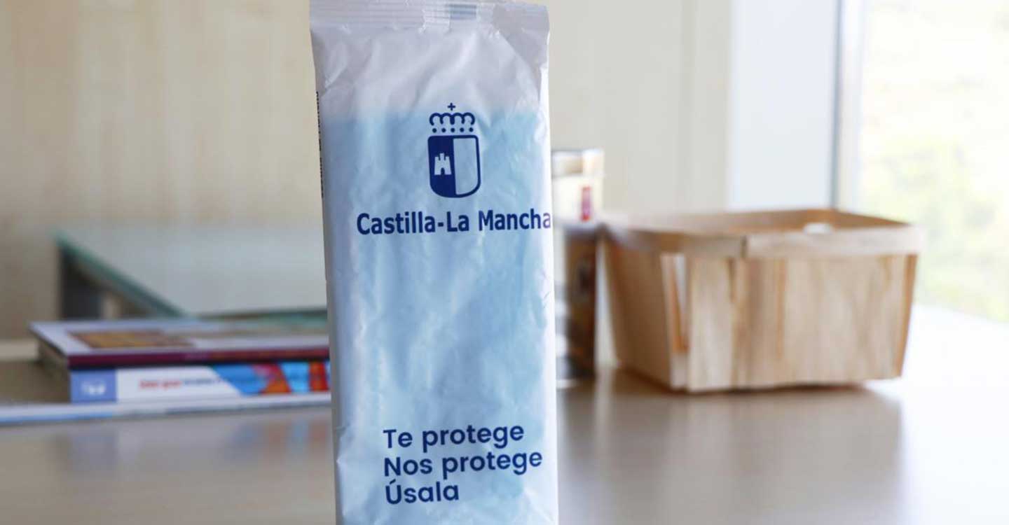 Un total de 835.146 ciudadanos han retirado su paquete de tres mascarillas del programa del Gobierno de Castilla-La Mancha ‘Te protege, nos protege, úsala’