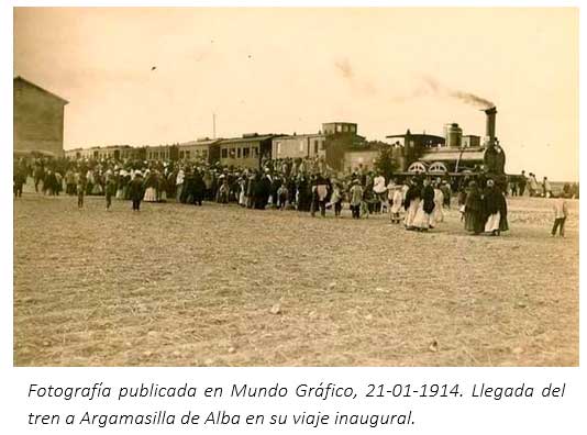 Argamasilla de Alba y el Ferrocarril. 110º Aniversario de la llegada del primer tren al lugar de La Mancha