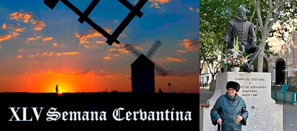 Lola Madrid horizonte inacabable de amor por Campo de Criptana en la XLV Semana Cervantina imparable a sus noventa años 