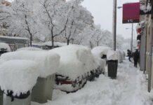 Protección Civil y Emergencias mantiene hasta el jueves la alerta por un fuerte temporal de viento, mar, lluvia y nieve en la península y Baleares