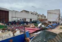 David Broceño visita Torre de Juan Abad tras los daños ocasionados por la borrasca Herminia