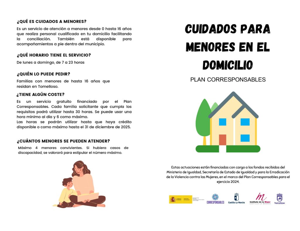 “Cuidados a menores”, un servicio para facilitar la conciliación familiar en Tomelloso
