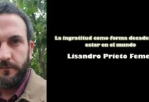 La ingratitud como forma decadente de estar en el mundo