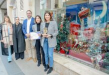 Entregados los premios del concurso de Escaparates Navideños de Tomelloso