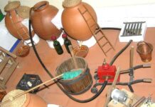 Útiles en las cuevas de Tomelloso