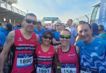 Cinco atletas del A.C. Manchathon mejoran sus marcas personales en la 29ª Meridiano Media Maratón Internacional & 10K Aguas de Alicante