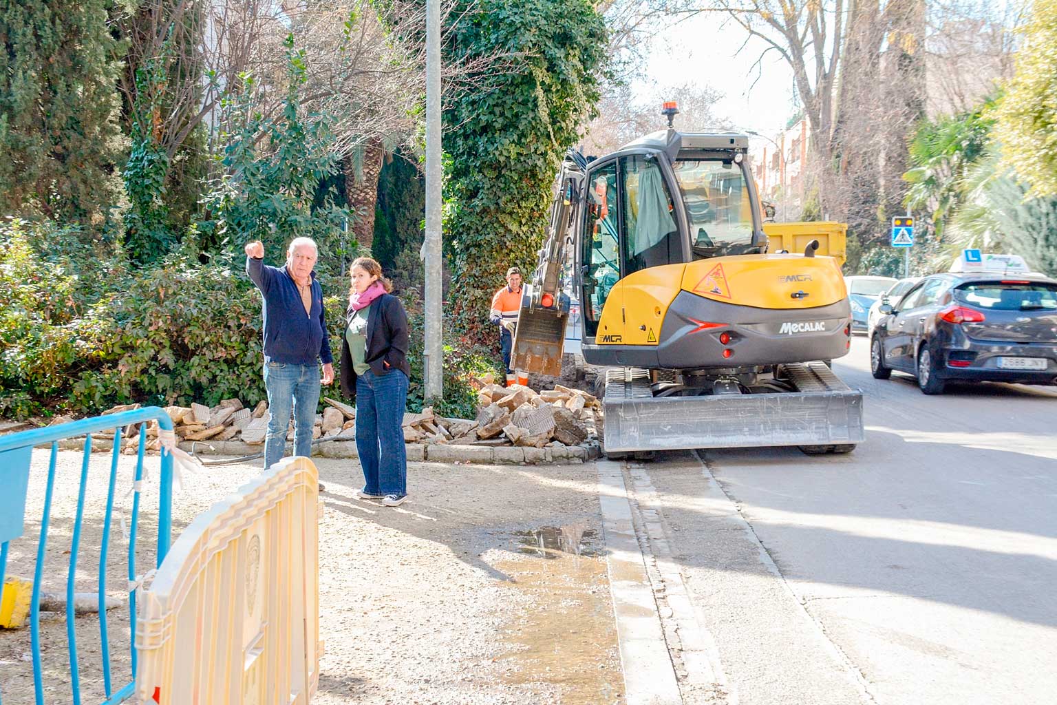 Obras en Paseo San Isidro de Tomelloso
