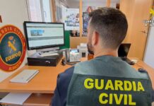 La Guardia Civil detiene a una persona e investiga a otra por varios delitos de estafa por Internet