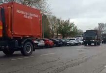 La UME llega a Toledo para instalar distintas barreras de contención junto al Hospital de Parapléjicos en Toledo