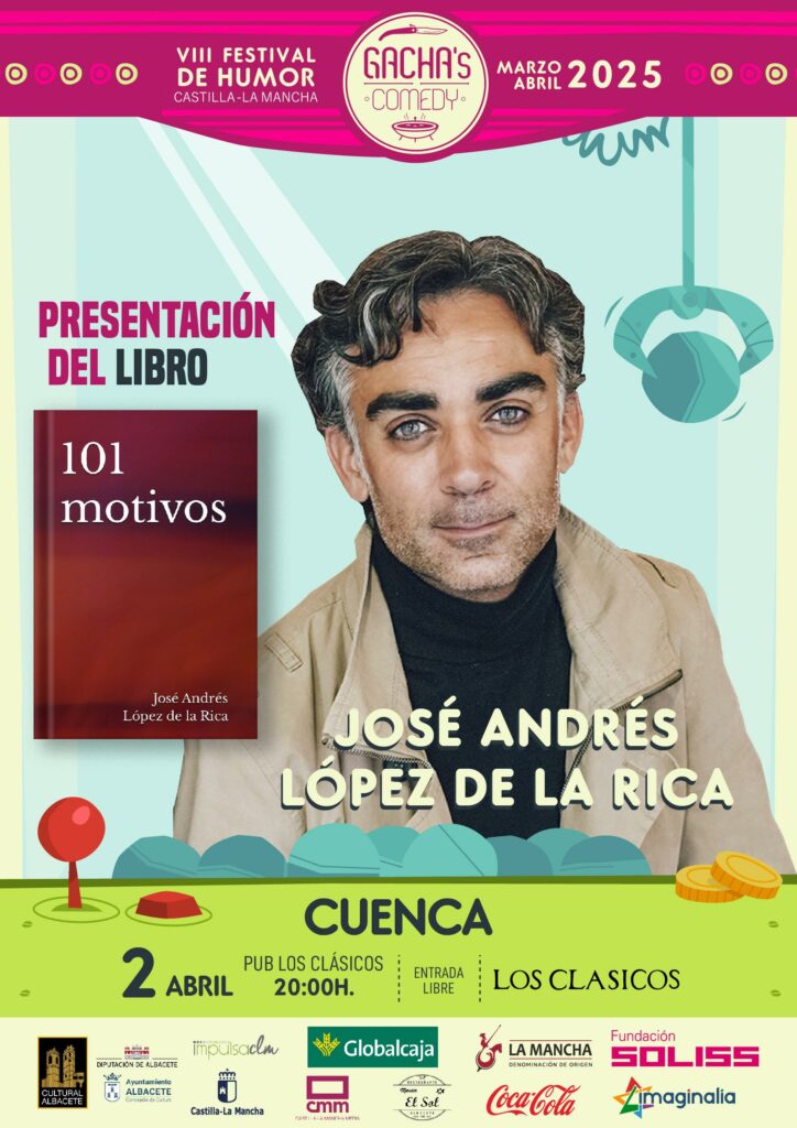 El Gacha’s Comedy aterriza en Cuenca con tres propuestas literarias y humorísticas